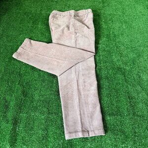 The AtG Elastic Waist Corduroy Korea Style Relaxed Fit Beige Baggy Pants Sz M-L